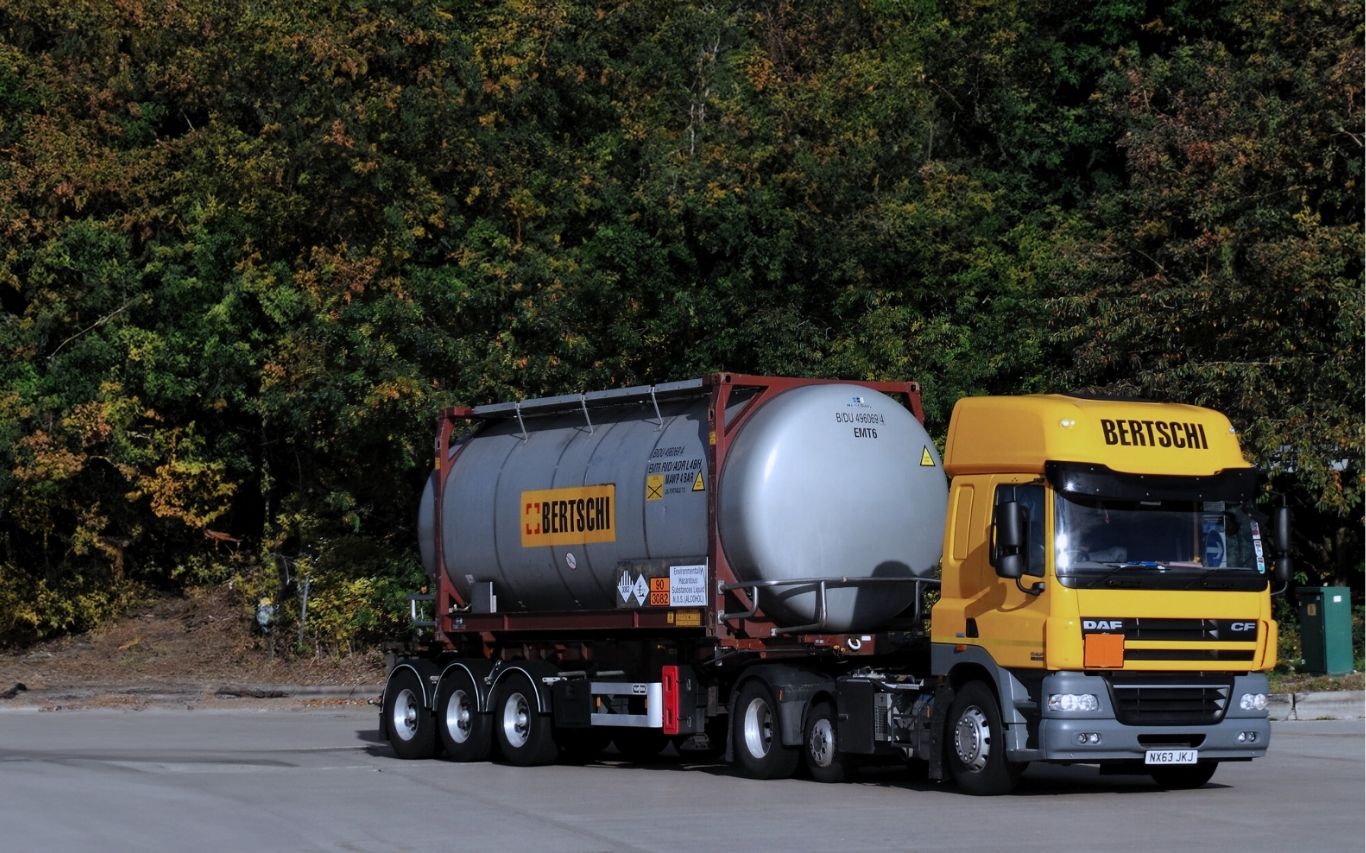 Bertschi ISO tank transport for chemical and bulk liquid logistics