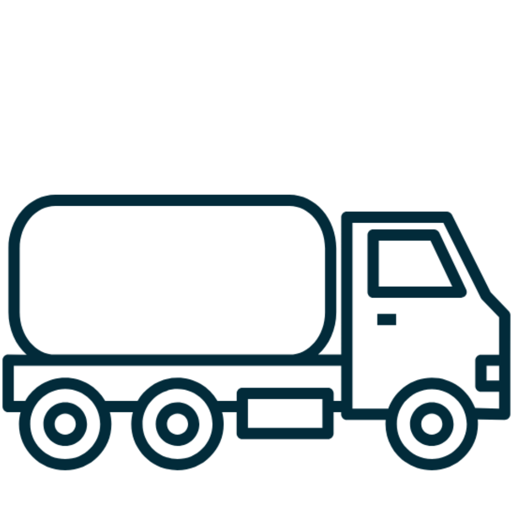 ISOtank container loaded for chemical transportation