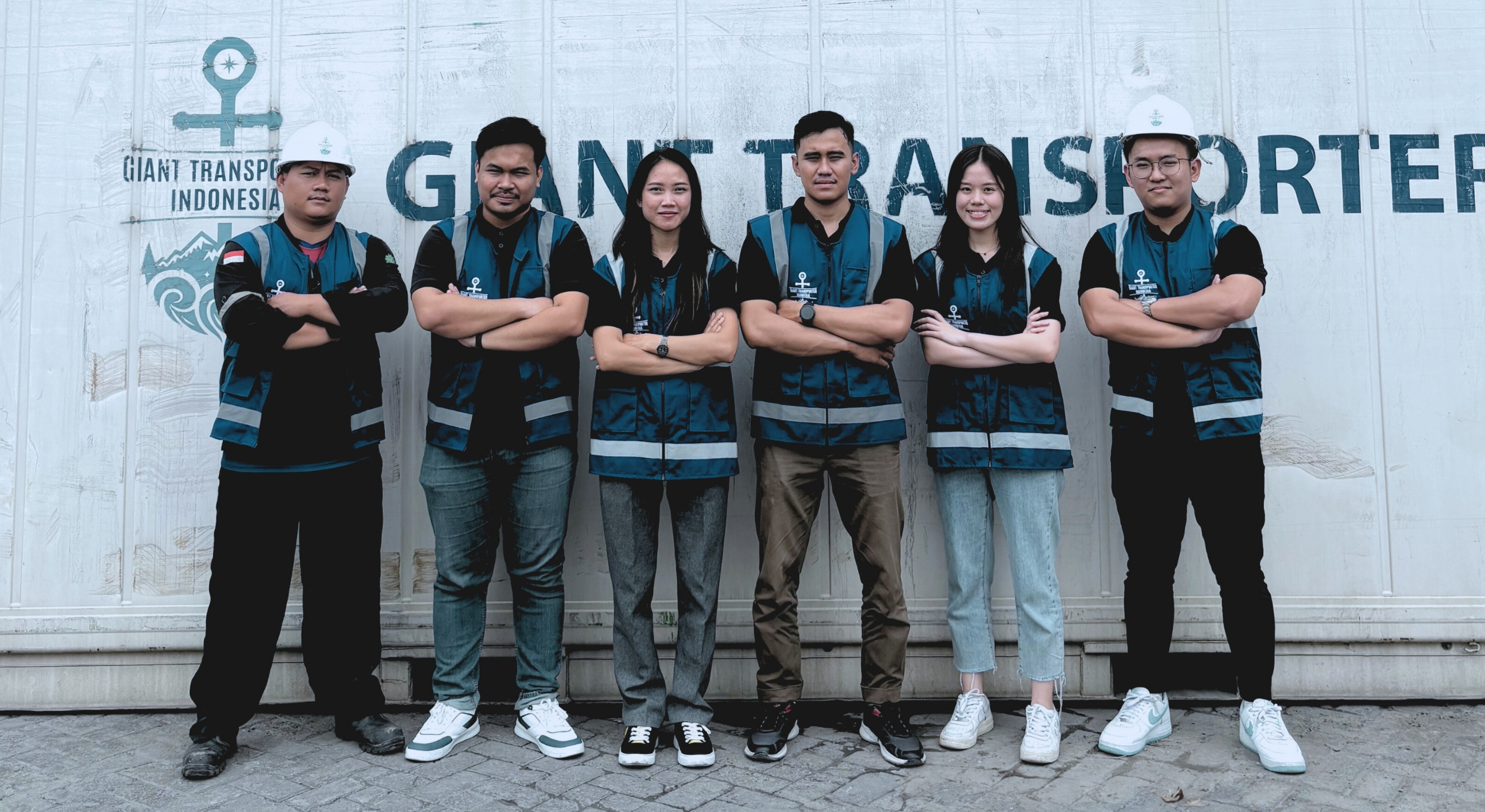 Logistics team collaboration at Giant Transporter office